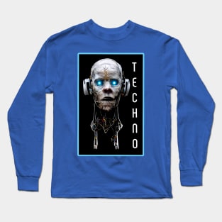 Techno Alien DJ Long Sleeve T-Shirt